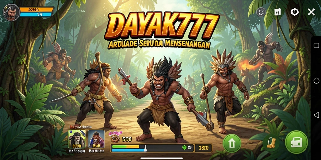 Tampilan gameplay menarik dan penuh aksi dari DAYAK777.