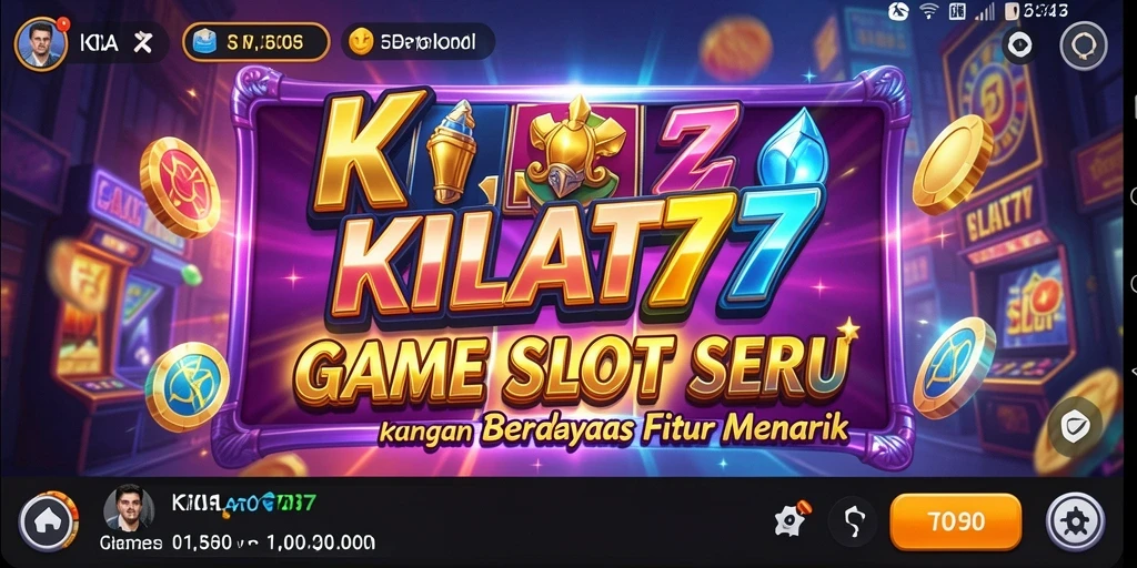 Gameplay seru KILAT77 dengan grafis menakjubkan di layar.