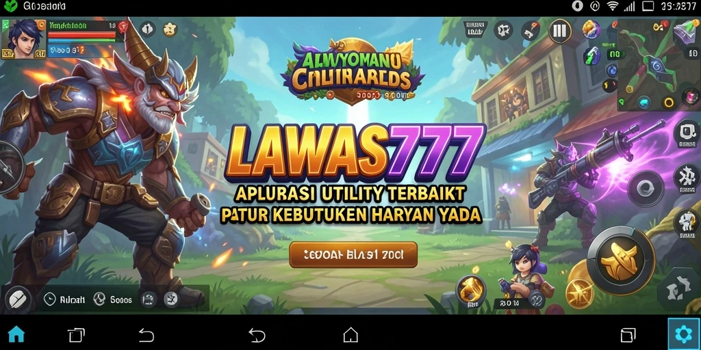 Tampilan antarmuka aplikasi LAWAS777 yang user-friendly dan fungsional.