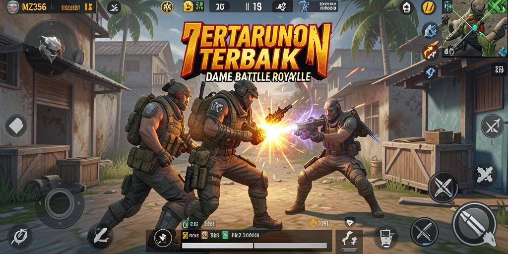 Tampilan gameplay mendebarkan dari MZ356 dalam aksi Battle Royale.