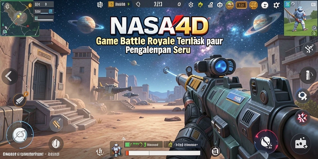 Screenshot gameplay seru di NASA4D yang menunjukkan aksi pertempuran.