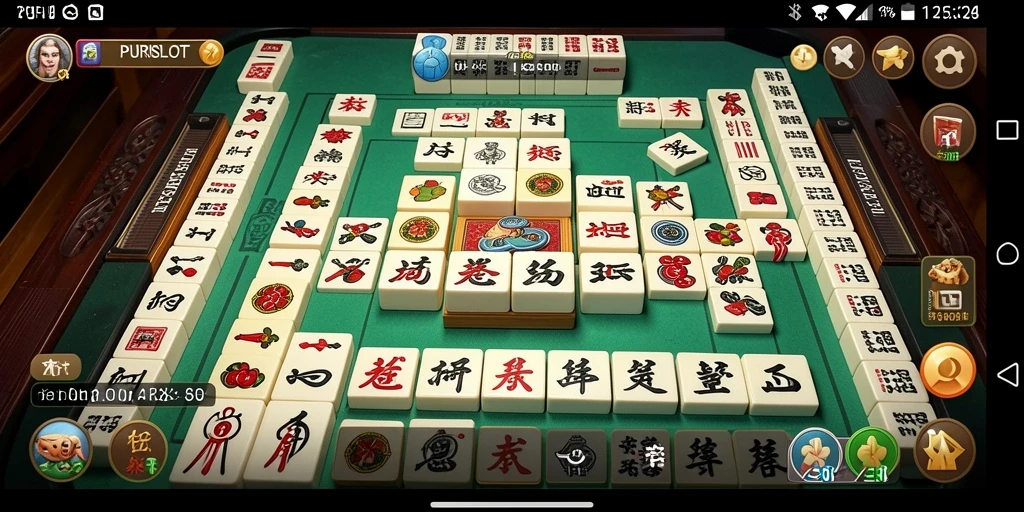 Screenshot utama PURISLOT menampilkan gameplay Mahjong yang menarik dan penuh warna.