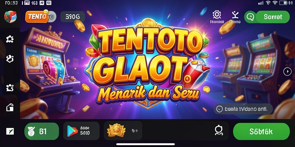 Tampilan menarik dari gameplay TENTOTO yang seru dan penuh warna.