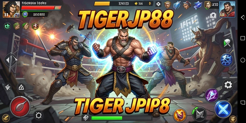 Tampilan gameplay seru di TIGERJP88 dengan pertarungan epik.