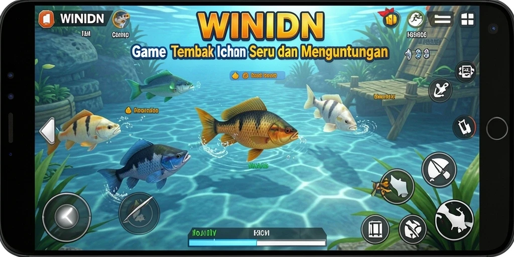Gambaran gameplay seru dalam WINIDN Tembak Ikan.