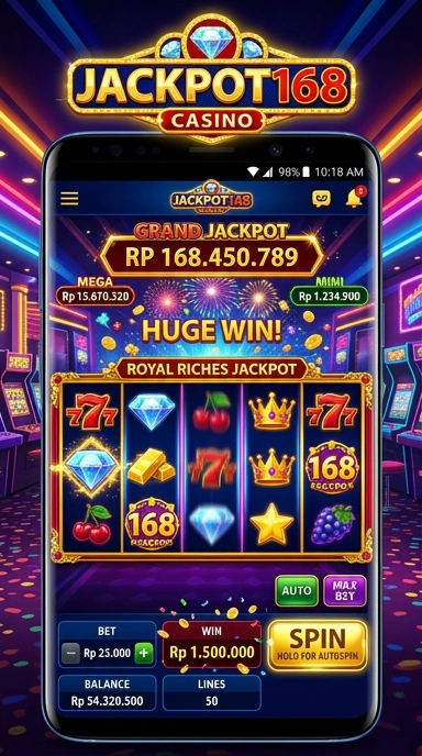 Antarmuka pengguna jackpot168 yang menarik